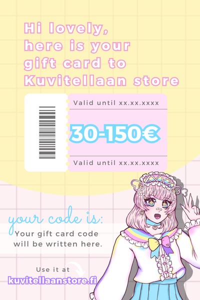 Kuvitellaan store's gift card