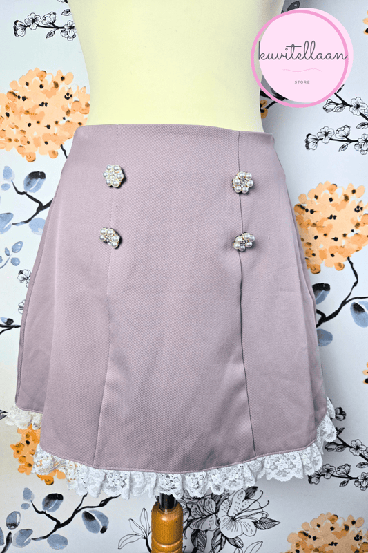 Evelyn lilac pencil skirt (second hand)
