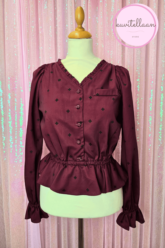 EATME dark red blouse (second hand)