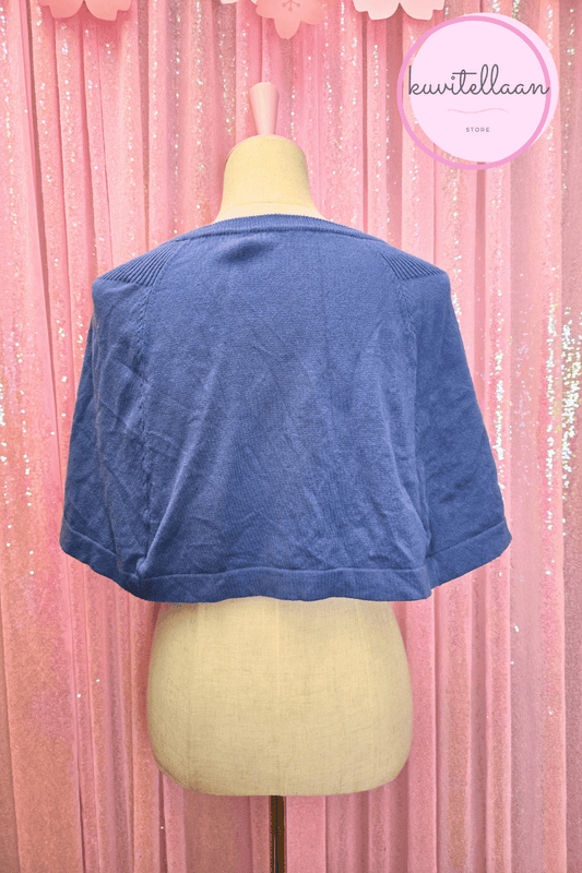 Fi.n.t blue short cape bolero (second hand)