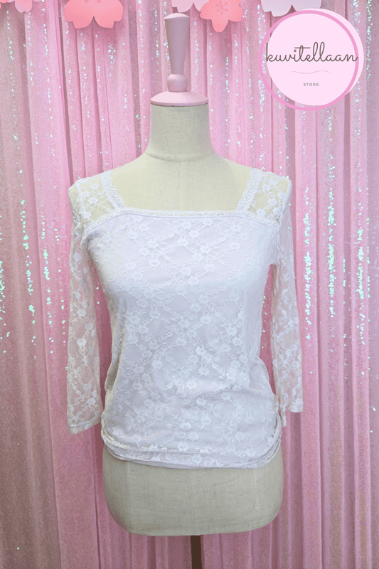 E Hyphen world gallery lacey blouse (second hand)