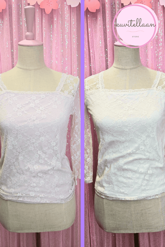 E Hyphen world gallery lacey blouse (second hand)